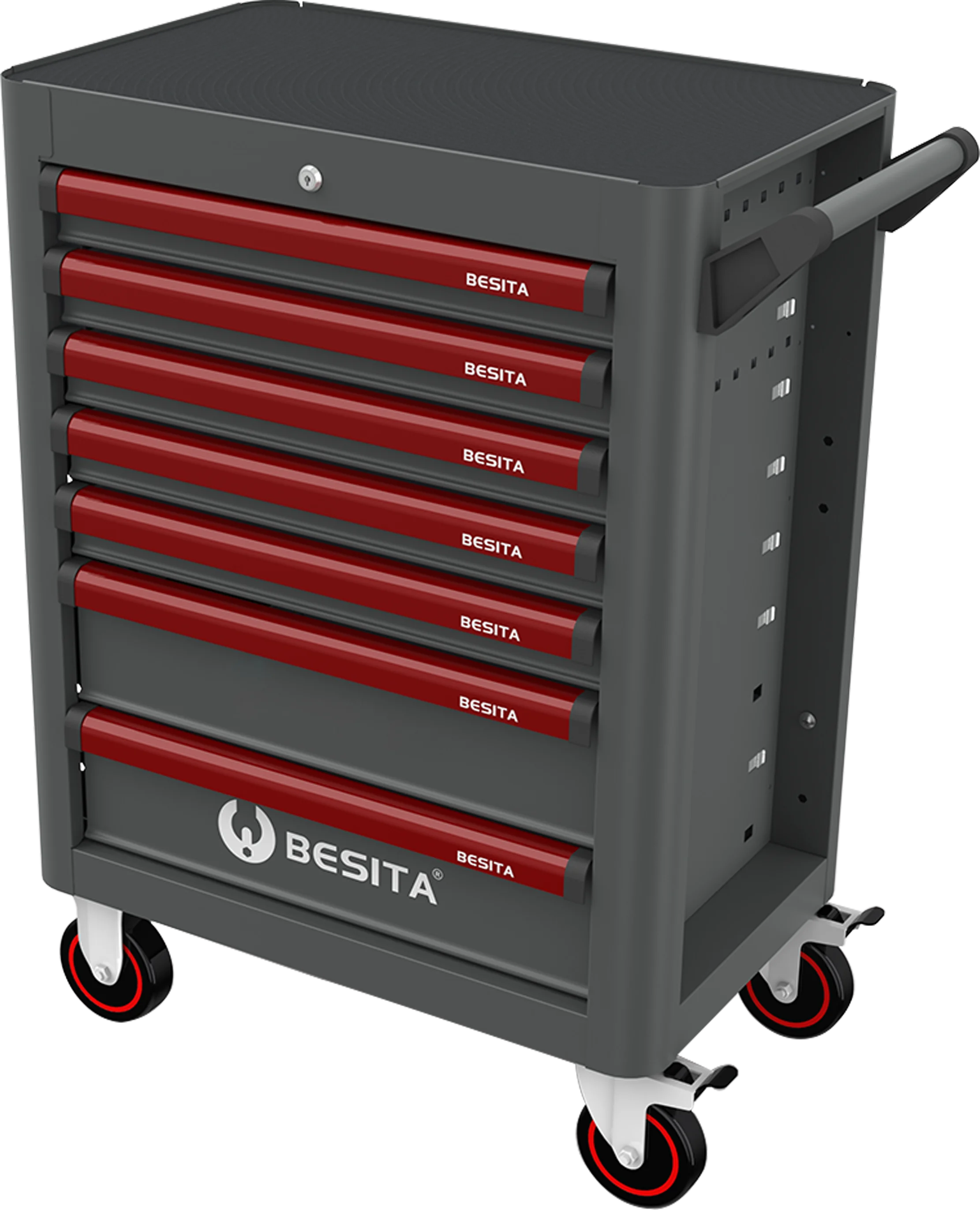 Professional BESITA 76371 Super 7 Drawer Tool Cabinet Tool Trolley For Workshop