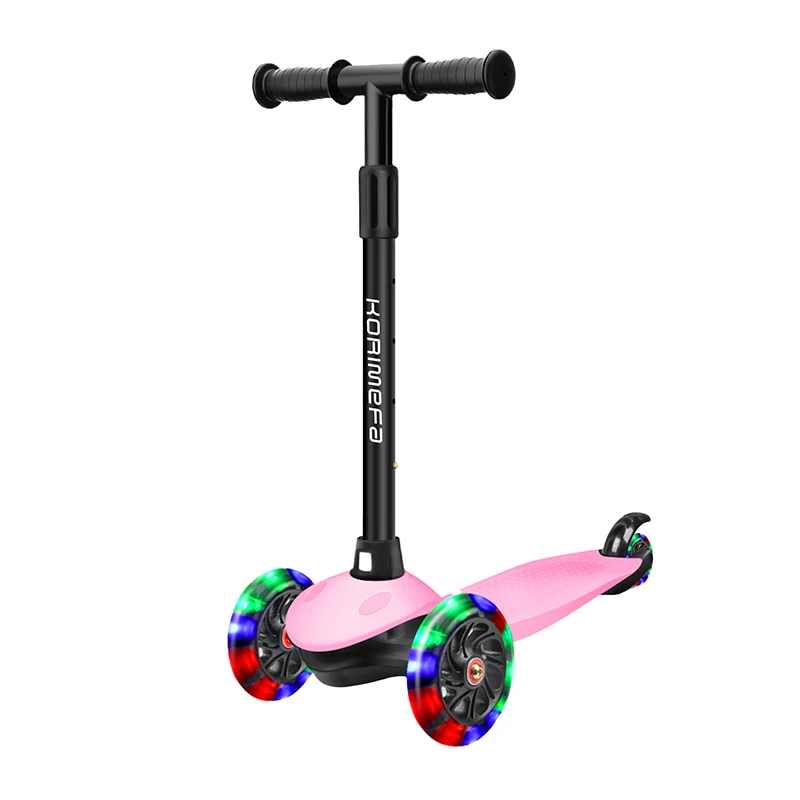 EU Europa Europe US Popular Sales Flash Wheel Children Mini Kids Scooters Wholesale