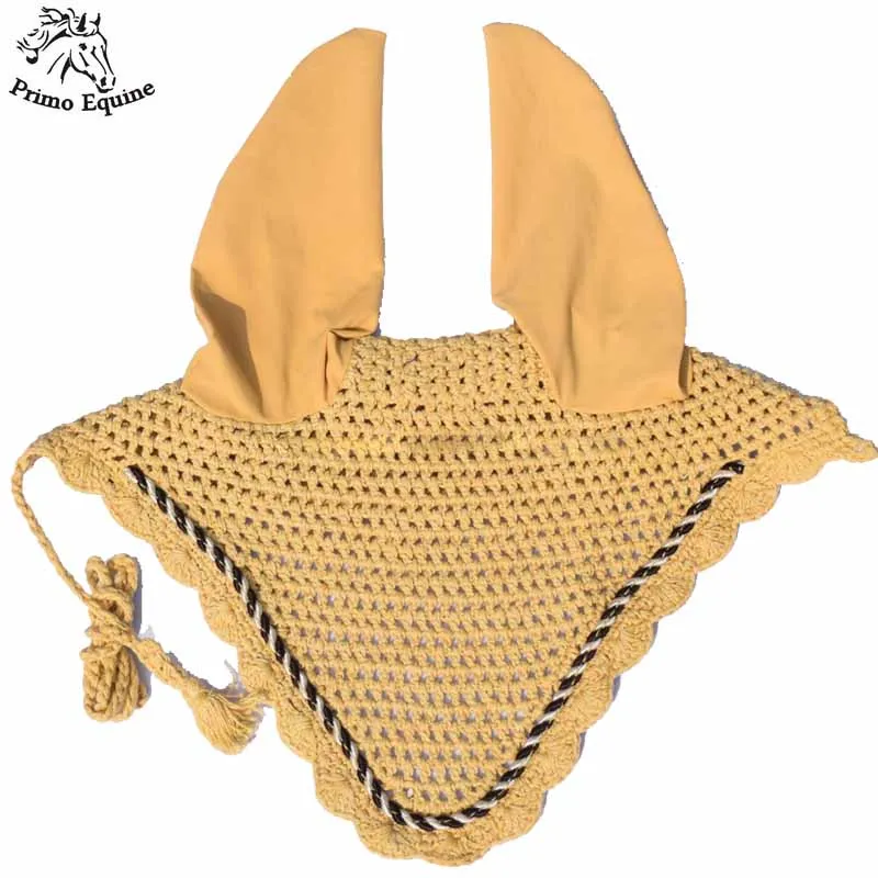 Latest Design Good Quality Horse Ear Bonnet/Net Available In New Design & Any Color