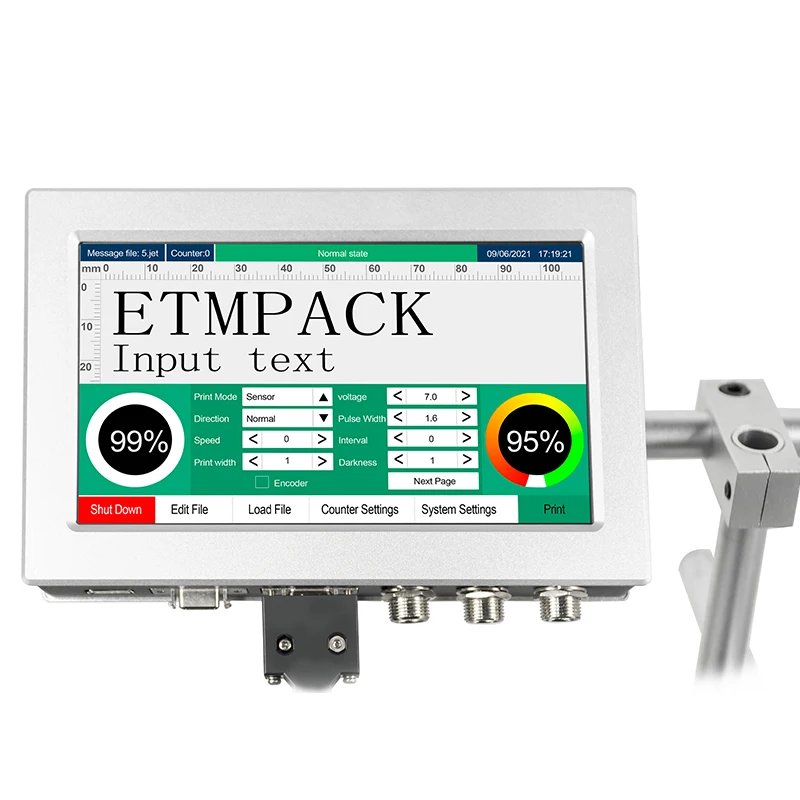 12.7mm and 25.4mm cartridge compatible Online TIJ printer for PVC pipe  and all surfaces printing