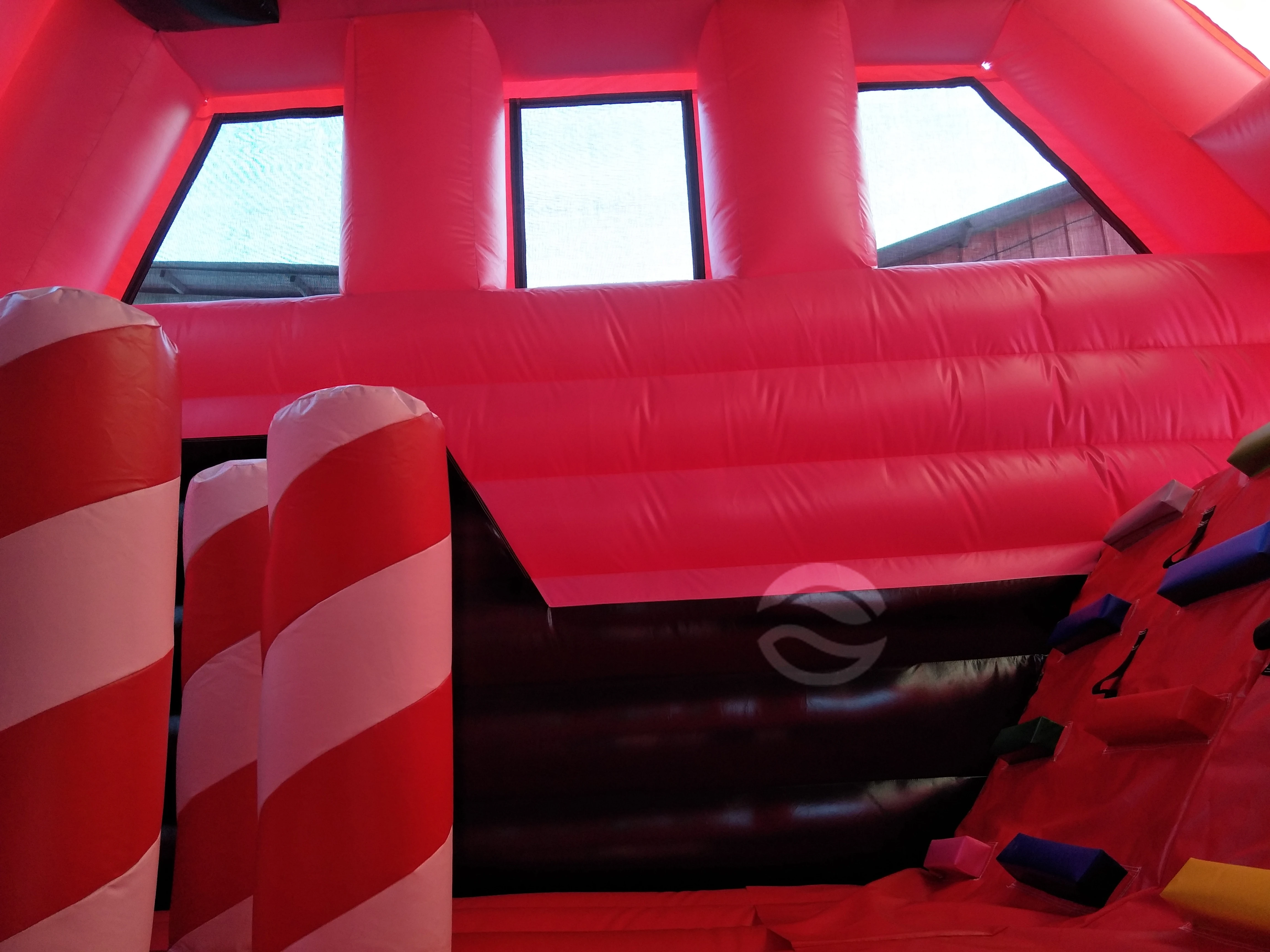 Commercial Bounce House Pink Monster Truck Inflatable Car Bouncy Castle Combo