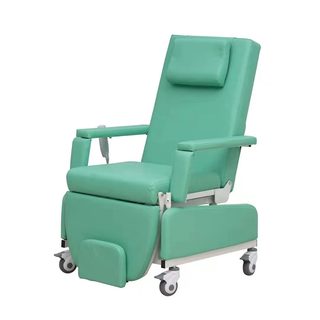 Electric Dialysis Chair For Patient Two Function Blood Collection Donor Chair Dialysis Chair With Table