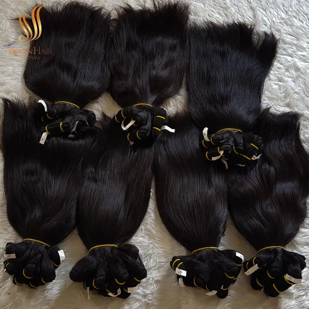 [ NEW HAIR ] Virgin Indian cuticle aligned hair raw unprocessed hair manufactures from Vietnam
