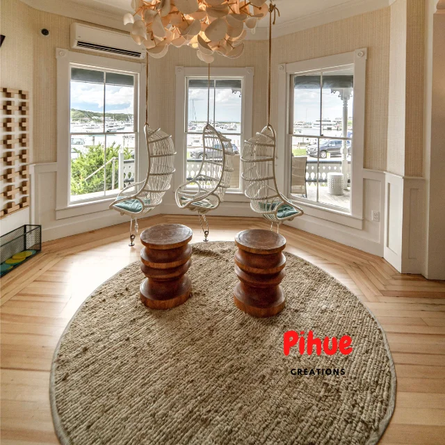 Jute Carpet Seagrass Rug Handmade Braided in India Natural Adult Plaid for Hotel Home Kilim Jute Braid Pihue 2 Customized Color