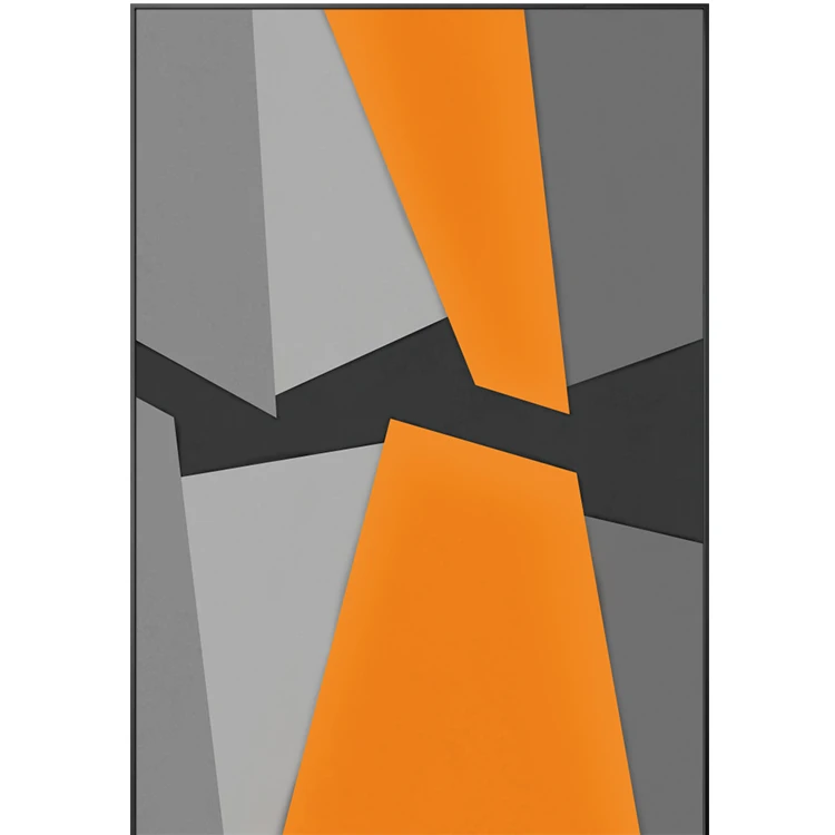Оранжевый И Серый абстрактный холст, настенное искусство для спальни, картины, большие рисунки, картины, художественные изделия, 20*30 дюймов/50*75 см