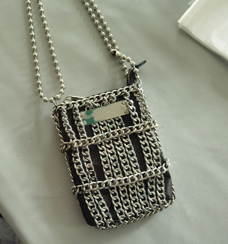 latest famous designer handbag purse with full chain strap