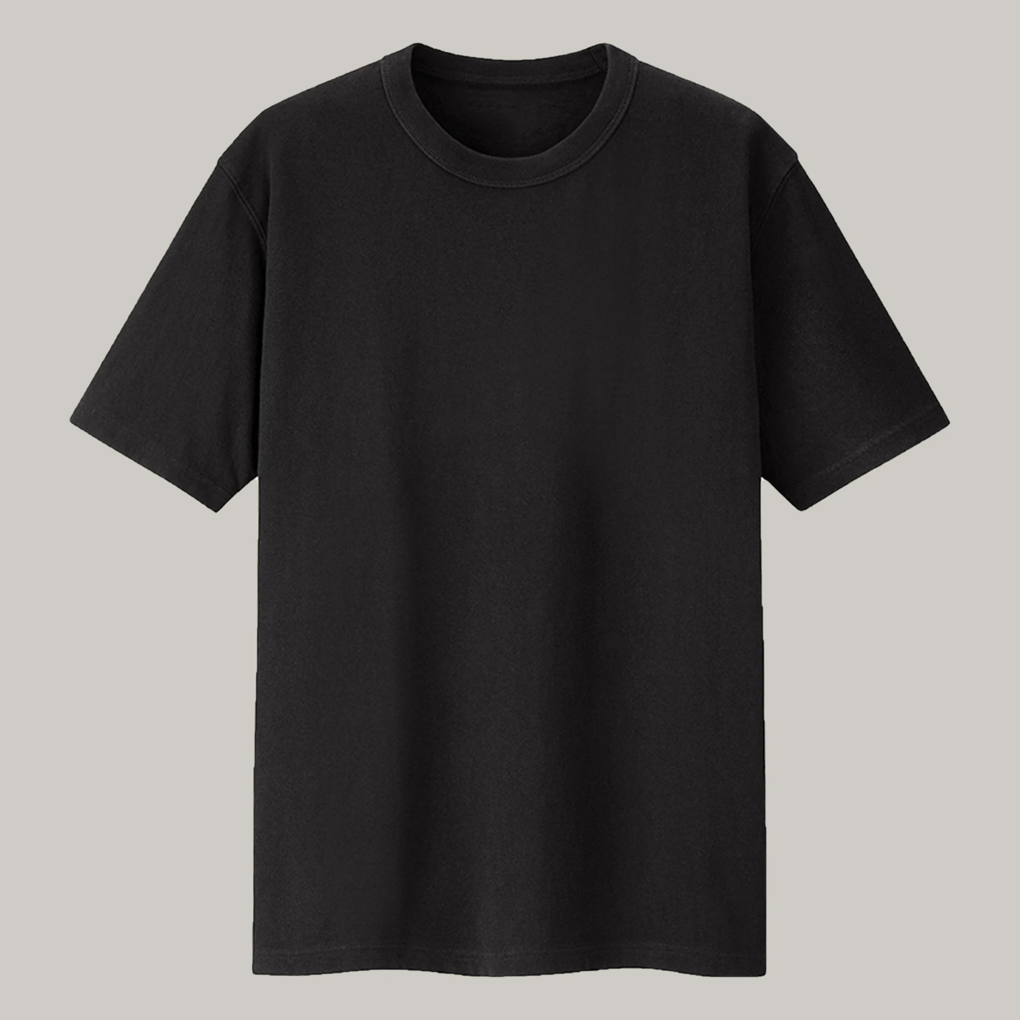 
Black T-Shirt Round Neck 100% Cotton Manufactured in Bangladesh Shipment Missed Stock Lot Ready for Wholesale 