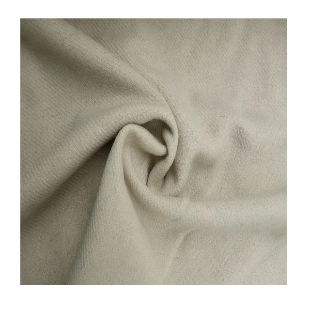 Thick Wool Woven Gray Dyed Twill Fabric For Winter Wear