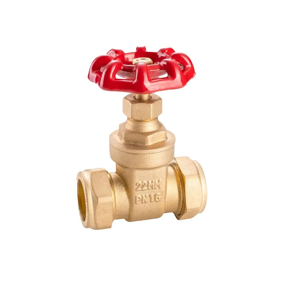 High quality lead free brass gate valve Nickel plated DN8 - DN100 use for gas