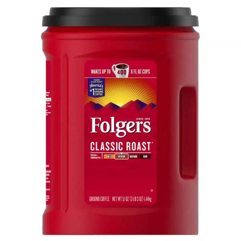 Folger Classic Roast Ground Coffee 51oz (1445 g)