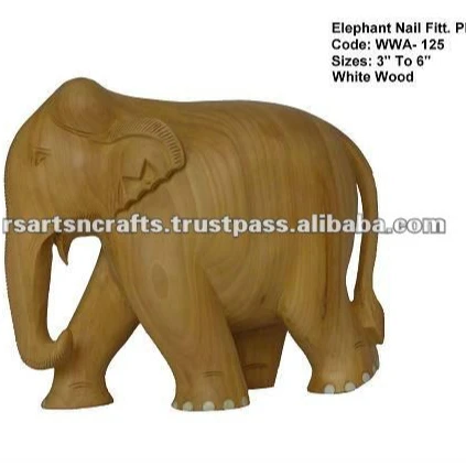 wooden carved-elephant/small wood carving/hanging animal wood carving