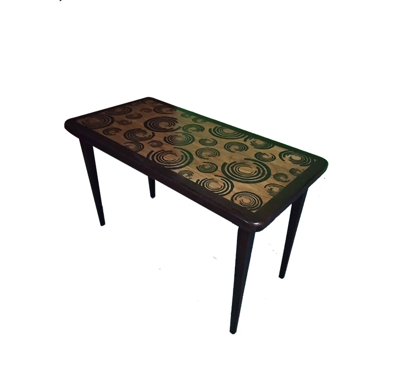 
New Product Coffe Table Made of Teak Wood Living Room Furniture Coffee Table Glass Table Top Wooden Industrial Antique 