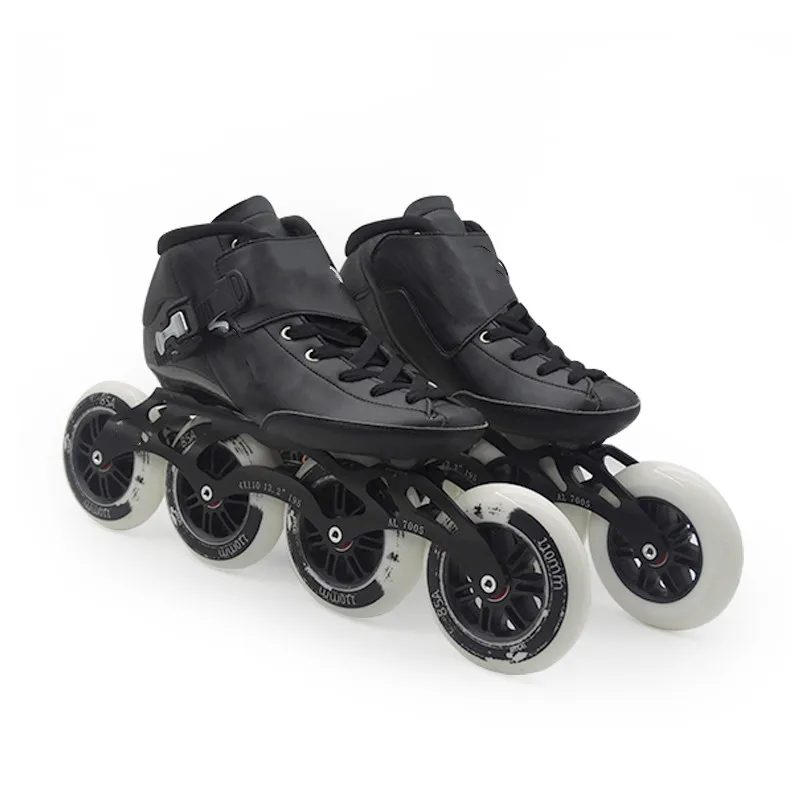 
Brand Skataing Shoes pu Wheels 100/110/125mm Carbon Fiber Speed Roller Skates Inline Professional 