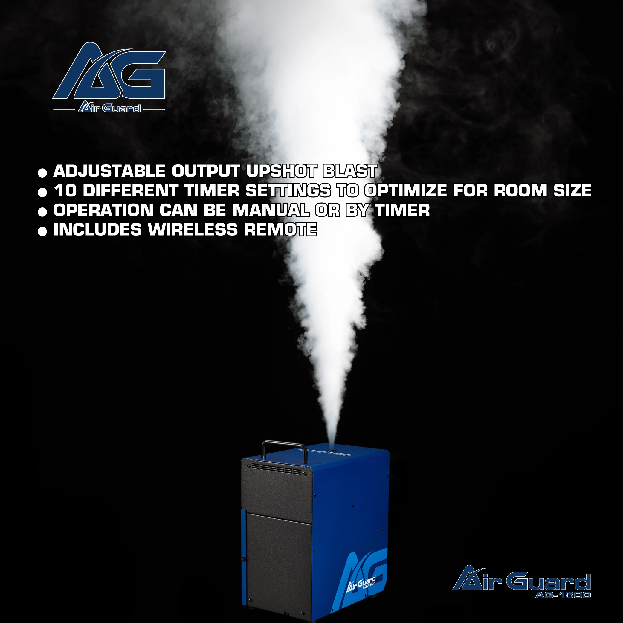 Новый профессиональный противовирусный 1200-1500 Вт, Тайвань, хорошее качество, синяя машина для стерилизации воздуха, противотуманная машина, вапорайзер