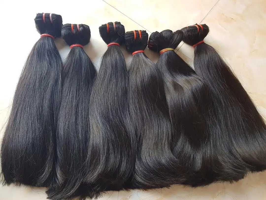 Bone Straight SDD Virgin Russian Hair Extensions Silky Human Vietnam Natural Color Shedding Free Hair