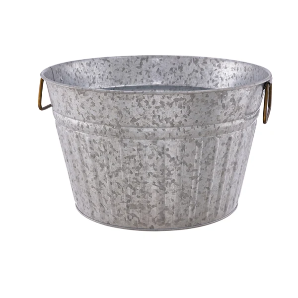 Home & Garden Useful Bucket Galvanized Ice Bucket Metal Pail With Sided Handle Handmade Pail Bucket Premium Quality