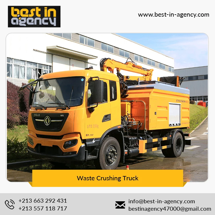 Highly Advanced Sanitation and Environmental Equipment Garbage Waste Crushing Truck