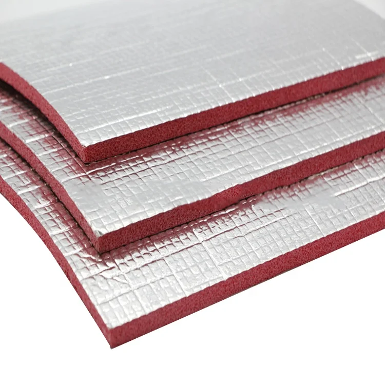 anti radiation roof thermal foam insulation with adhesive tape for building materials construction