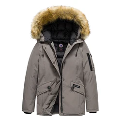 Midlength Thermical Men Winter Jacket Italy Coat Waterproof Talle Pluz Size Men Quality Autumn Vintage padded down Parka For Men