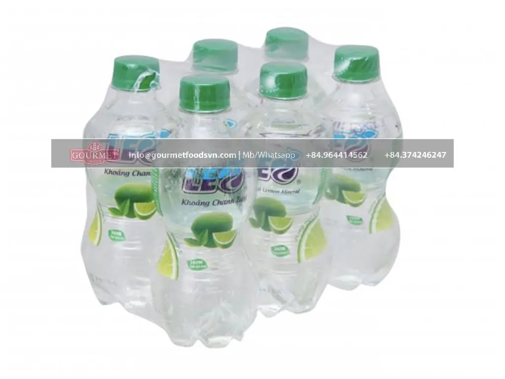 Газированная минеральная вода LEO со вкусом лимона 350 мл