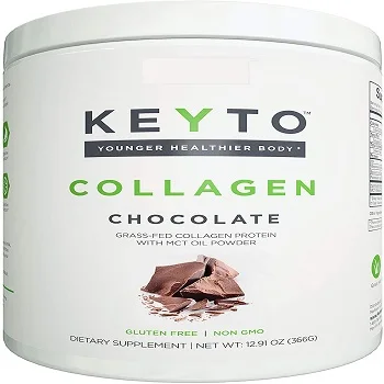 
Collagen Protein Powder With Custom Formulation Comparable to Chocolate Collagen Protein Powder with MCT Oil 