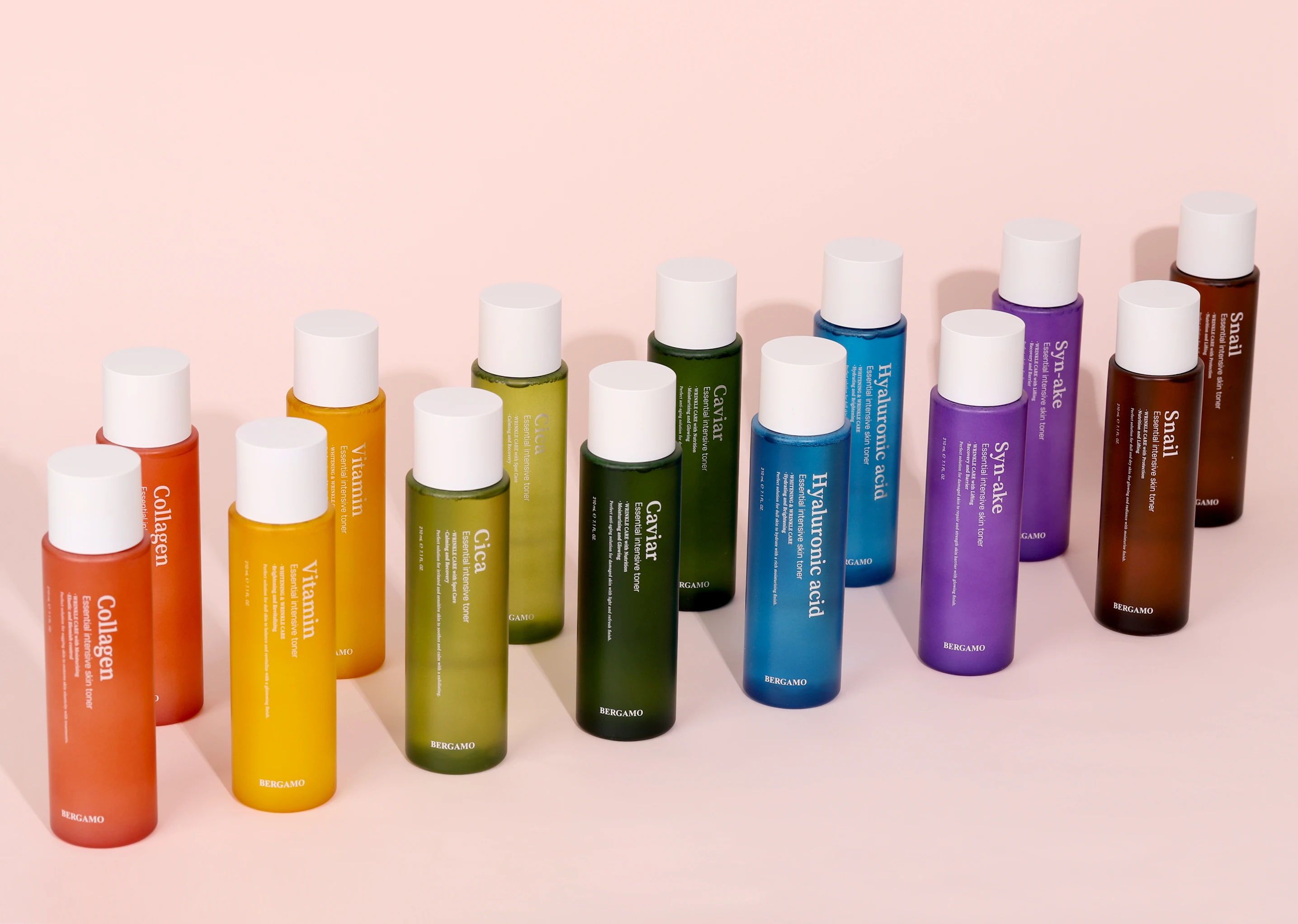 BERGAMO SNAIL ESSENTIAL INTENSIVE TONER made in Korea k-beauty wrinkle care protection nutrition lifting 210ml