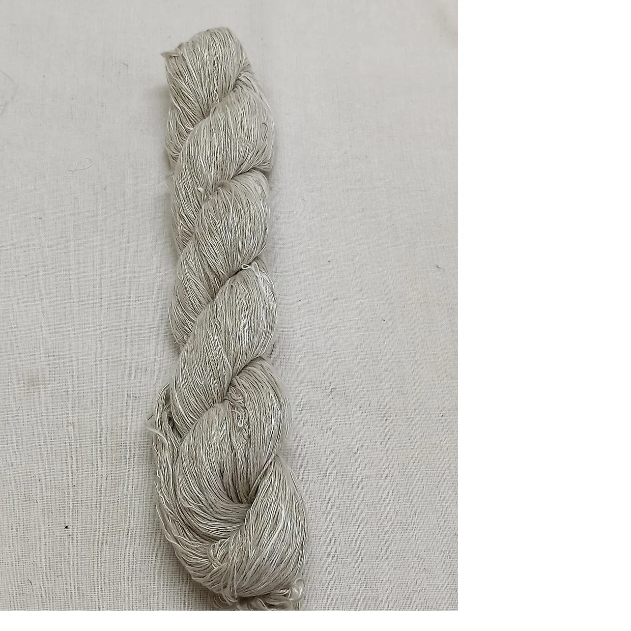 Natural Linen Yarn with Slub Made From 100% Fiber Available in 100 Gram Skeins