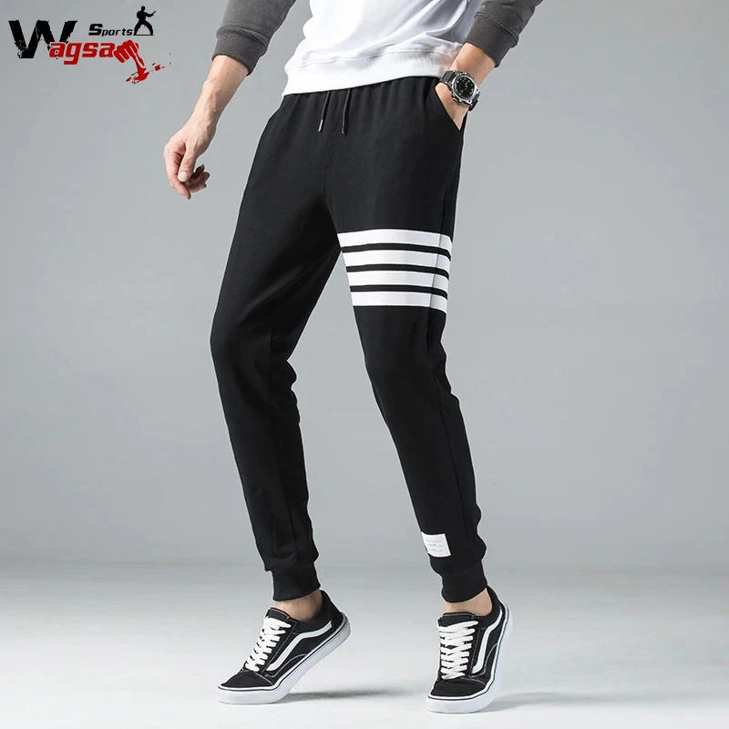 Мужские спортивные штаны для фитнеса повседневные однотонные бега 2021