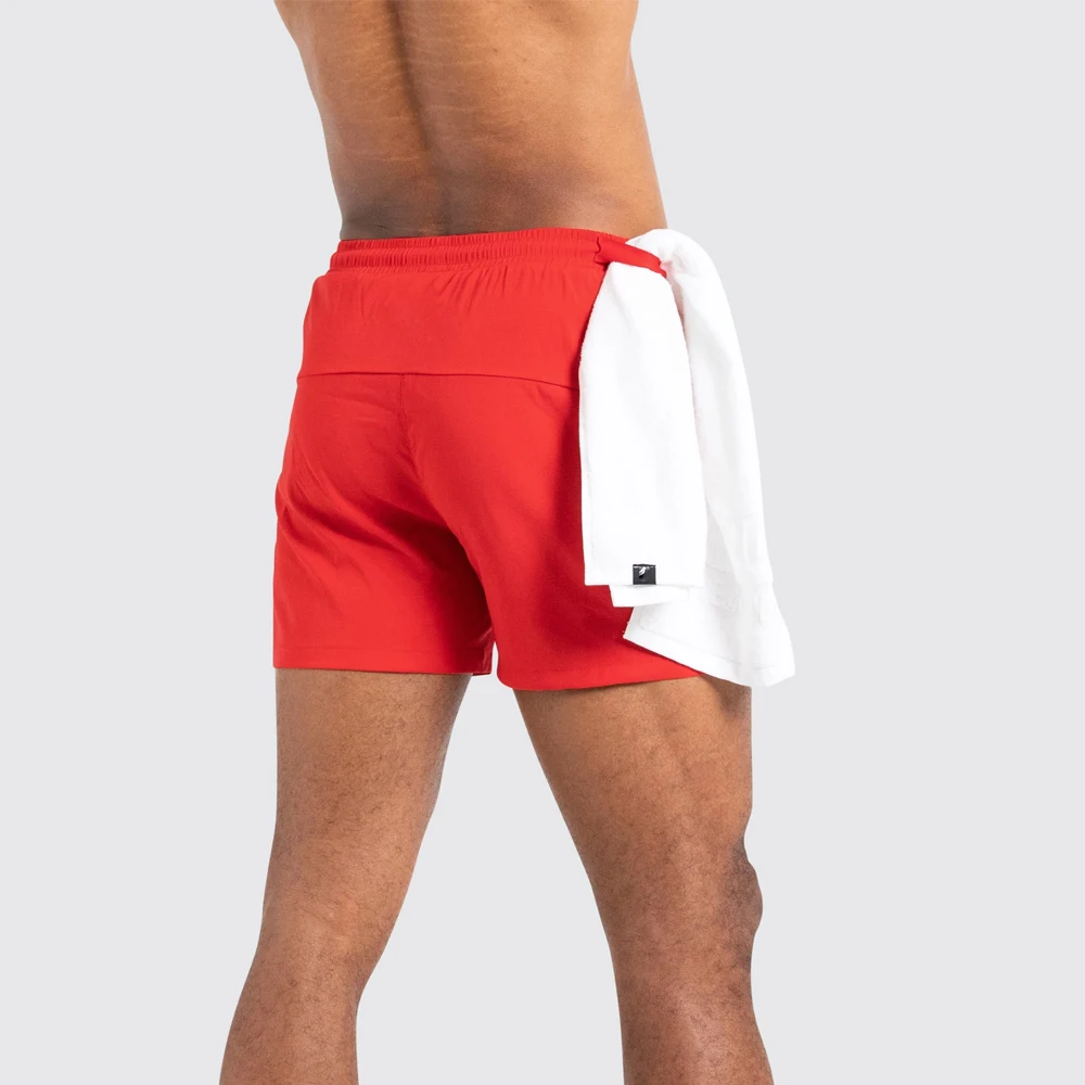  Высококачественные удобные тренировочные мужские короткие сухие крутые шорты на заказ для мужчин спортивные красные