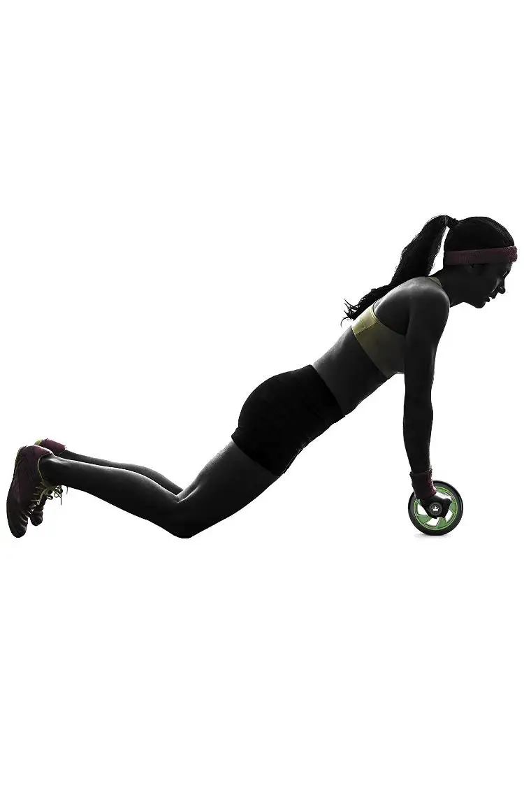 7 Set Push-up stand Ab Exercise Muscle and Fitness Machine Trainer Abdominal Rollers Wheels With a Knee Pad