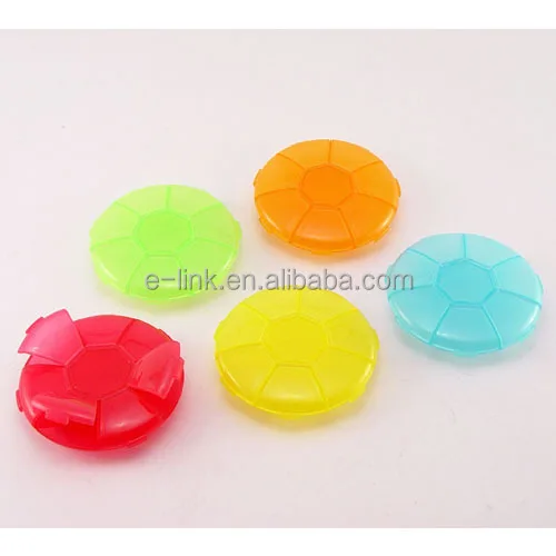 Round Pillbox For Pharmacy Promotional Gift