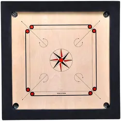 Best Selling Carrom Board Game Regular Medium Size Wood Round Pocket Carrom  Board Games For Indoor Games  26 inches - 6mm
