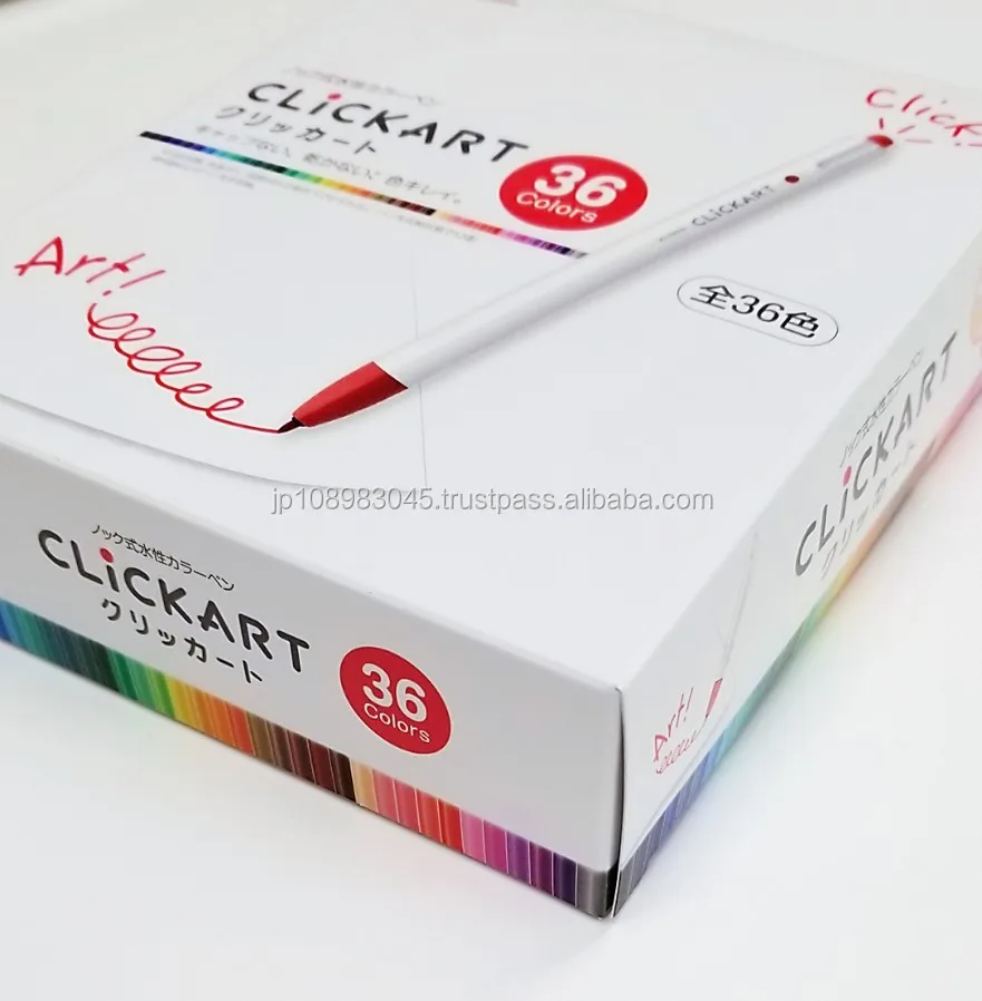 Выдвижные шариковые ручки ZEBRA Clickart, сделано в Японии