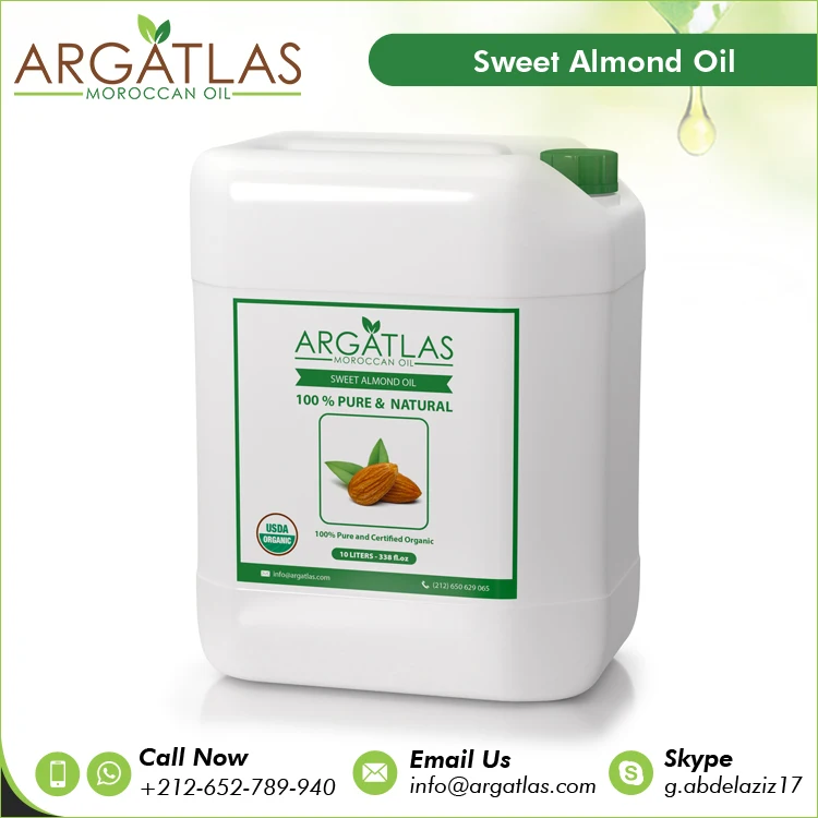 Wholesale Dealer of Most Selling Best Beauty Products Cold Pressed Sweet Almond Carrier Oil from Morocco Exporter