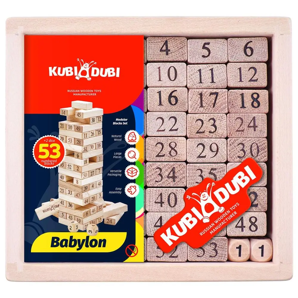 
Eco-friendly Russian Craftsmen Wooden Stacking Games 