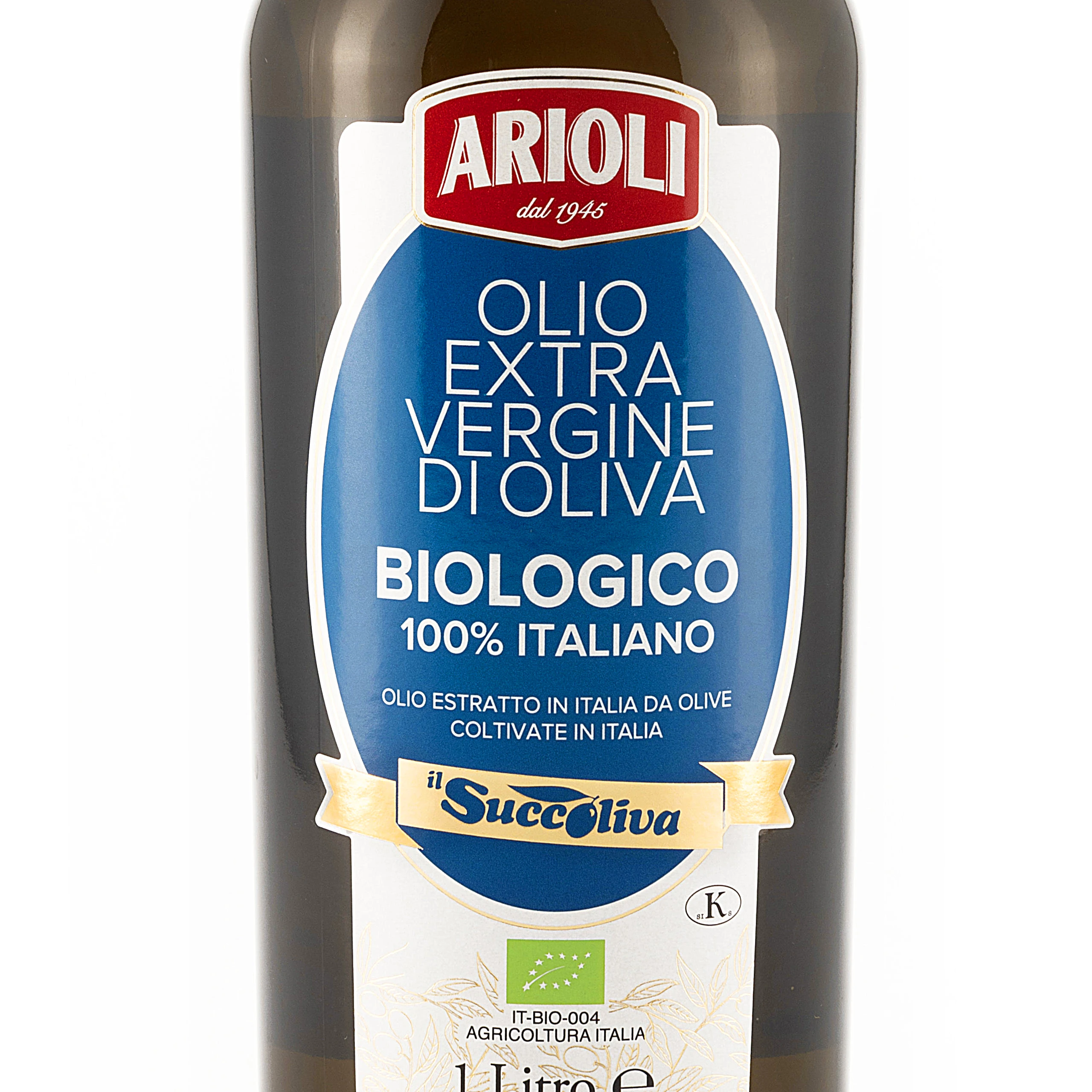 Высококачественное Органическое Экстра-натуральное оливковое масло 100% итальянский продукт полки для супермаркетов IL SUCCOLIVA ARIOLI 1Lt