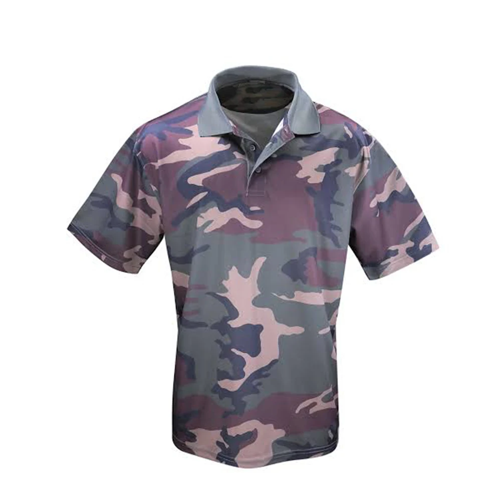Solid Plane Grey Men Tactical Polo T Shirts Soft Cotton Made