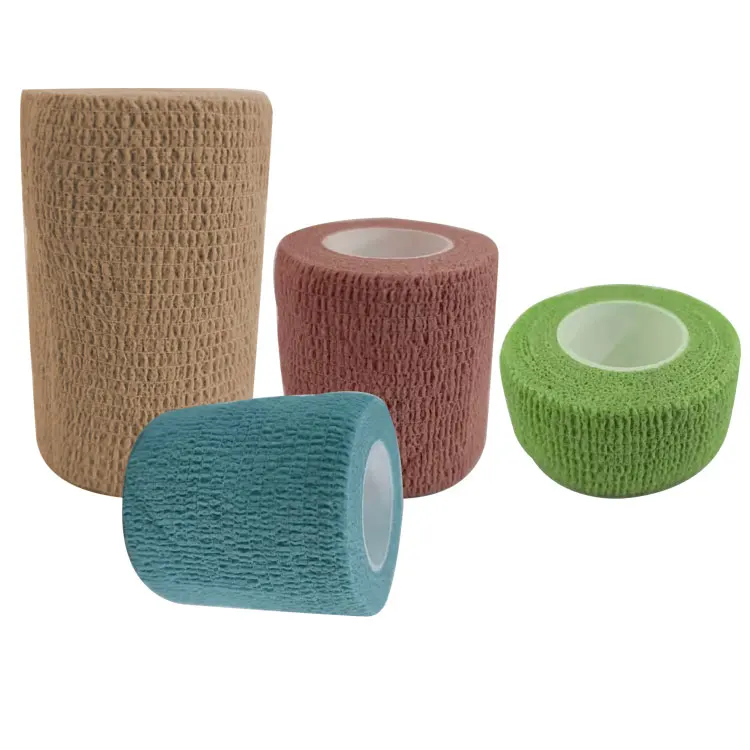 
Self-Adherent Bandage Rolls First Aid Strapping Self Adhesive Sports Strap Bandage Wrap Stretch Elastic Thumb Protect Wrist 