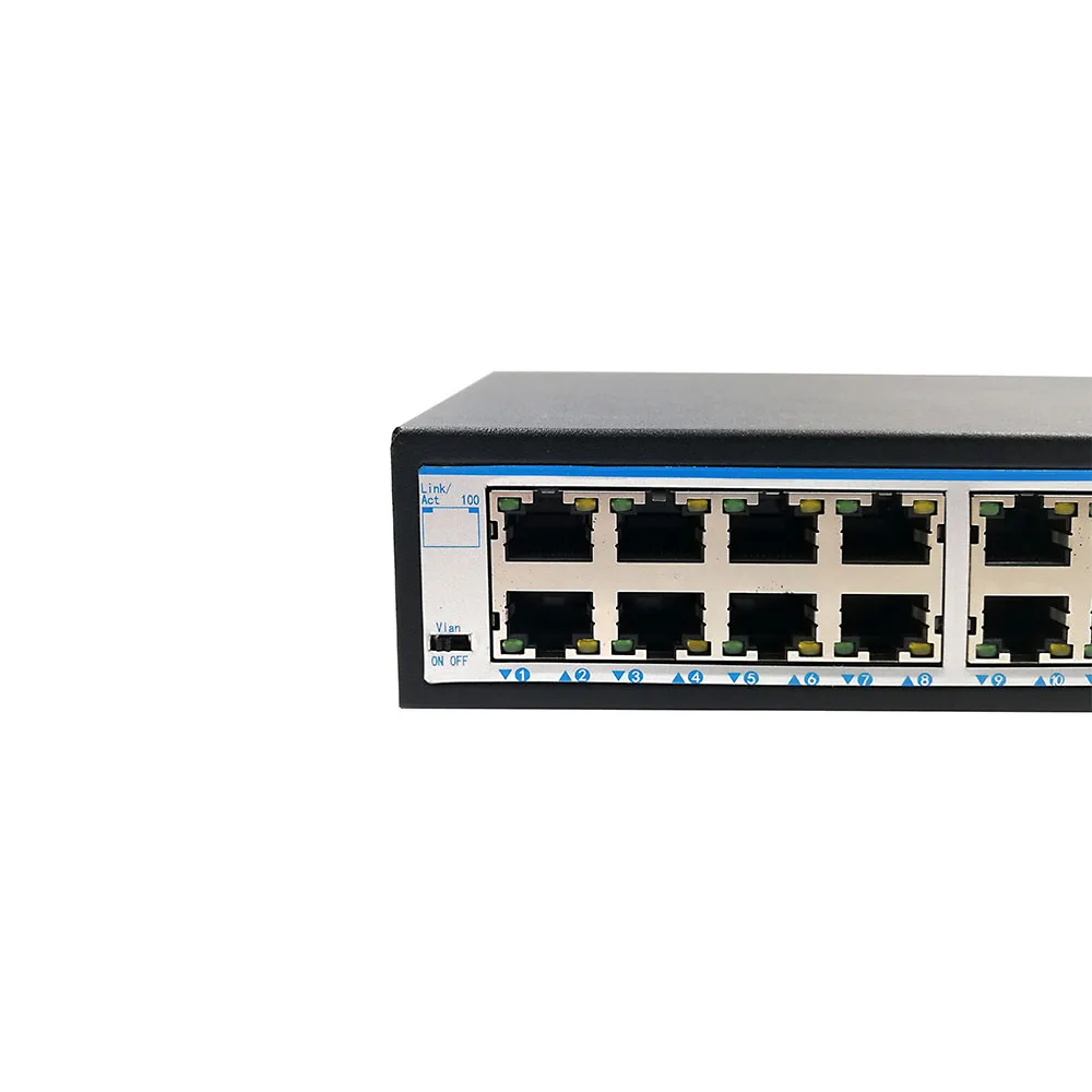 8 100 м волокно Sc интерфейс 2 Gigabit Uplink Ethernet 16 каналов конвергенции переключатель