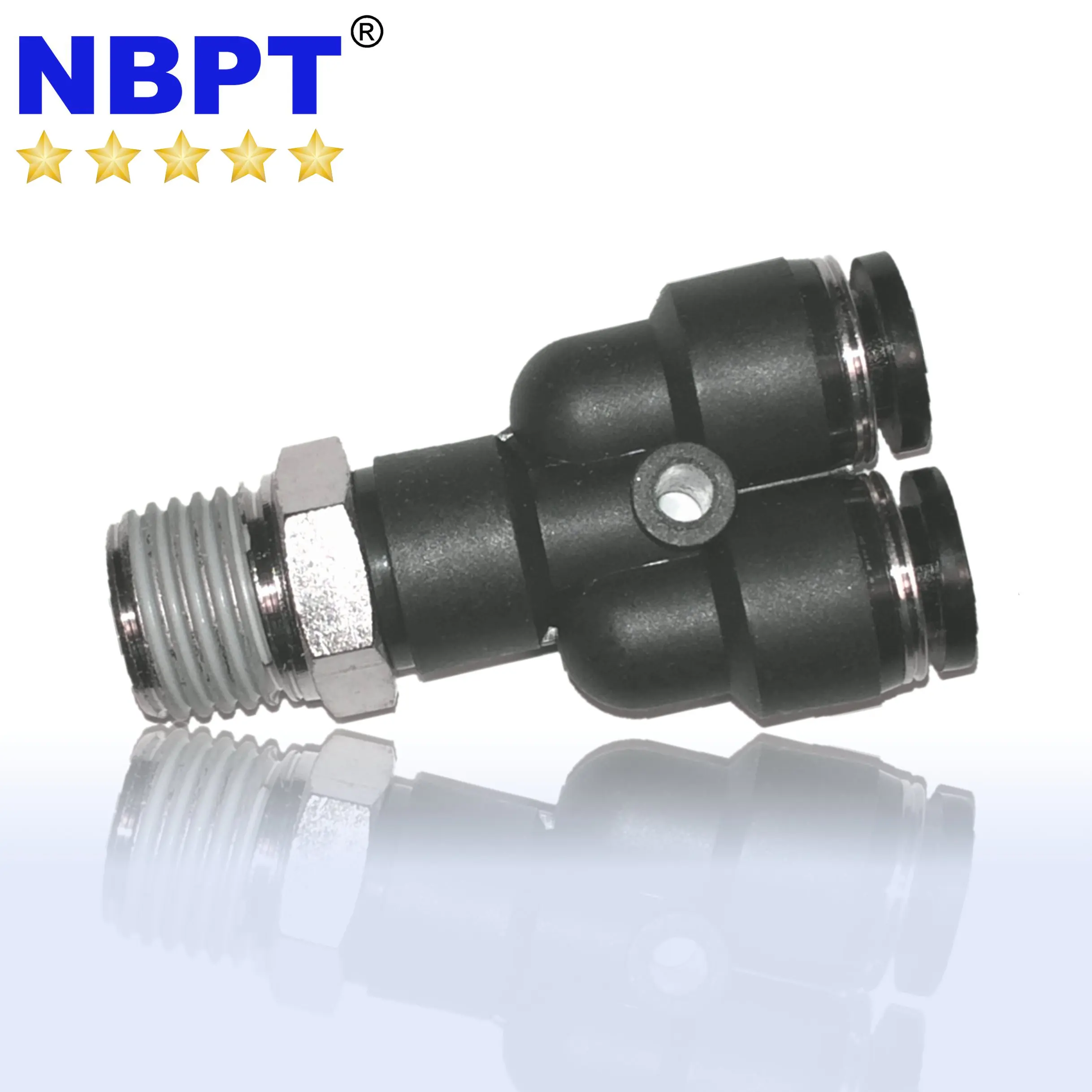 Yee PY Pneumatic Splitter Connector Pneumatic Y  Fitting Plastic One Touch Fitting by NBPT