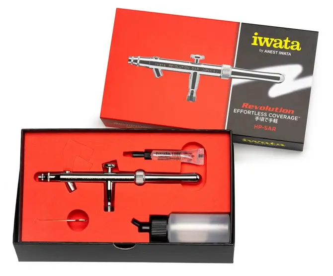 Anest Iwata Revolution series гравитационная подача с двойным триггером краска Аэрограф Сделано в Японии