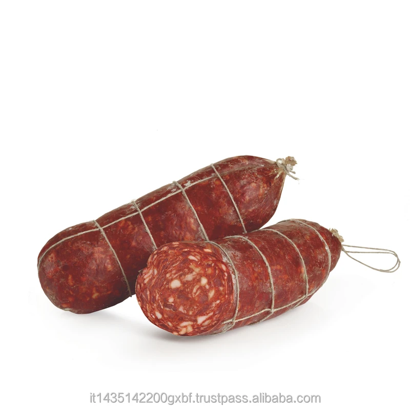 ITALIAN STYLE SPICY SALAMI VENTRICINA PICCANTE kg 3  | high quality gluten free pork sausage | pork meat Italy supplier