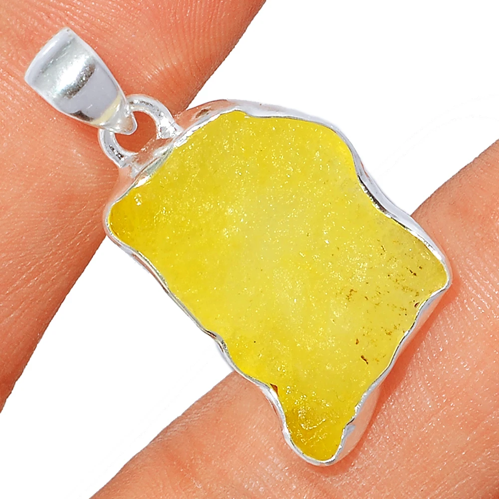 Образец Brucite желтые необработанные Подвески натуральный минерал из Бразилии Пакистан