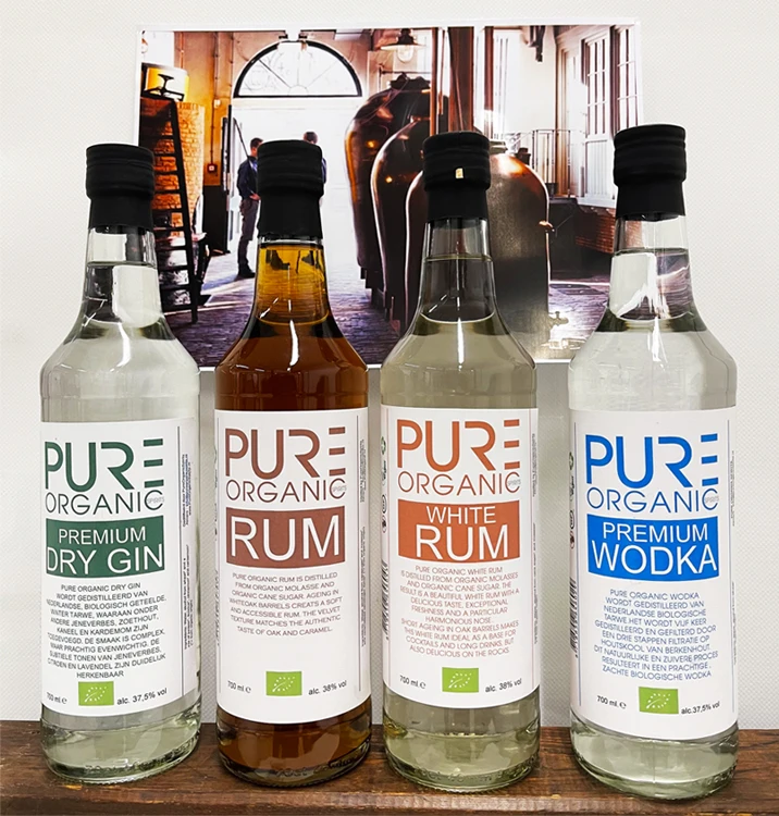 Ботанический Джин, бутылка 700 мл., Чистый органический бренд, органический сертификат