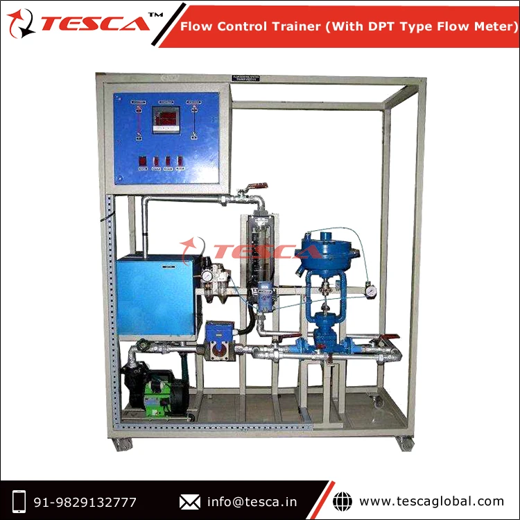 Educational Equipment Leak Proof Safety Measures Sturdy Piping Flow Control Trainer (With DPT Type Flow Meter)
