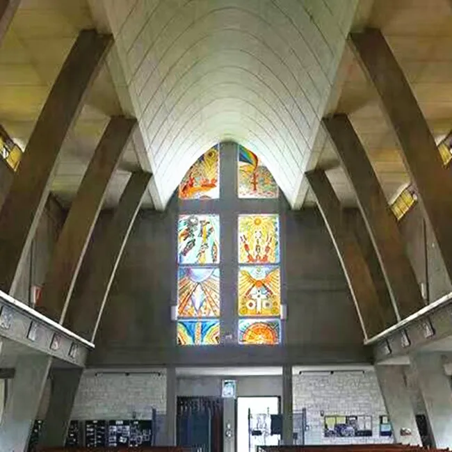 Color Pattern Glass Dome Domes Print On Flat Glass Tiffany Window Decor Birds Church Stained Glass Windows For Sale