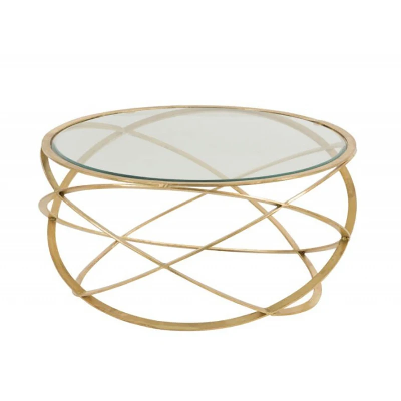 Modern Round Living Room Tables with Glass Top