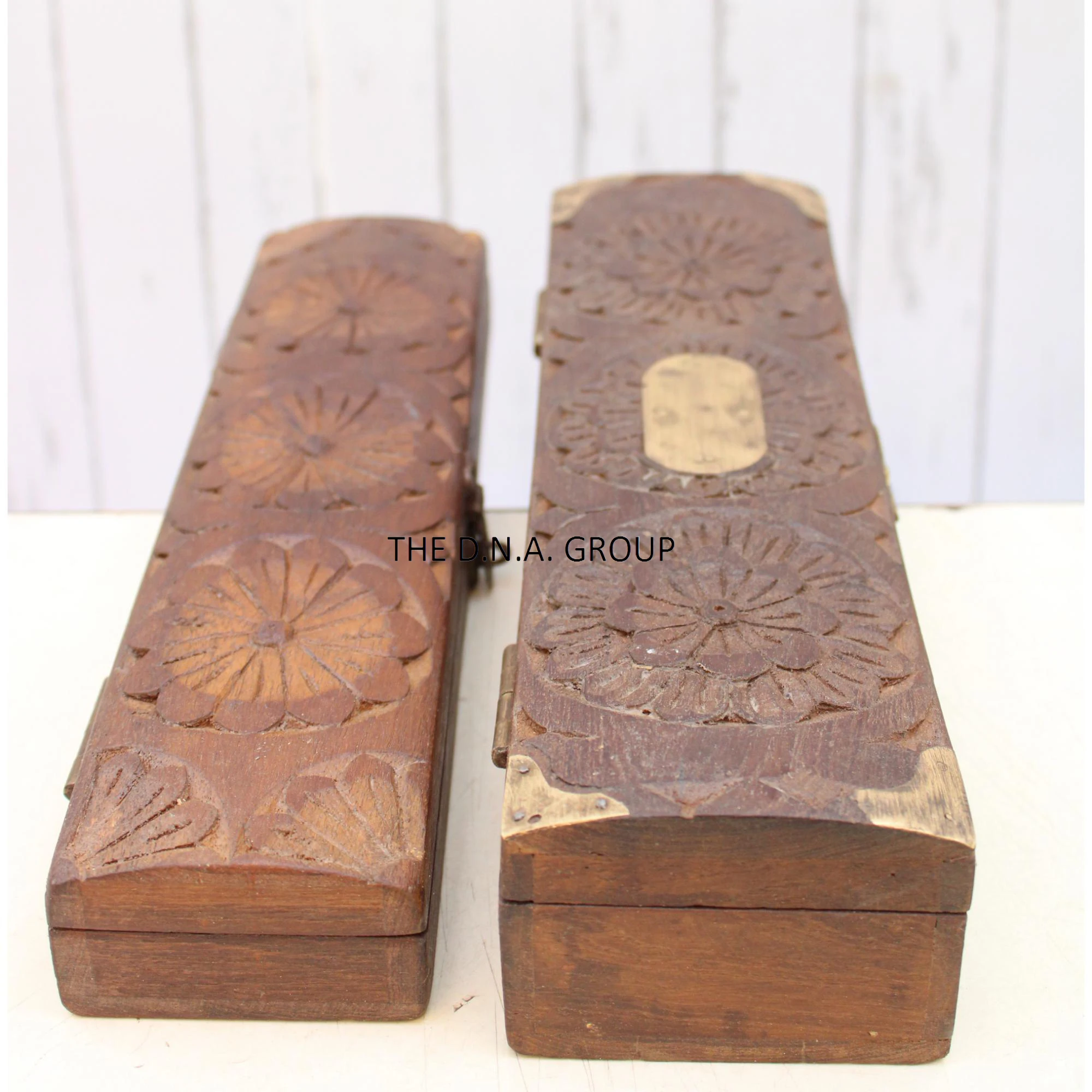 Деревянная коробка ручной работы деревянная резная в античном