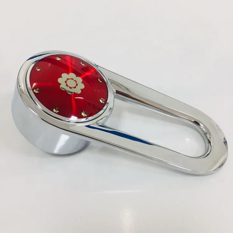 Manufacturer Shower Faucet Crystal Handle Zinc Water Tap Handle Sink Mixer Faucet Handle