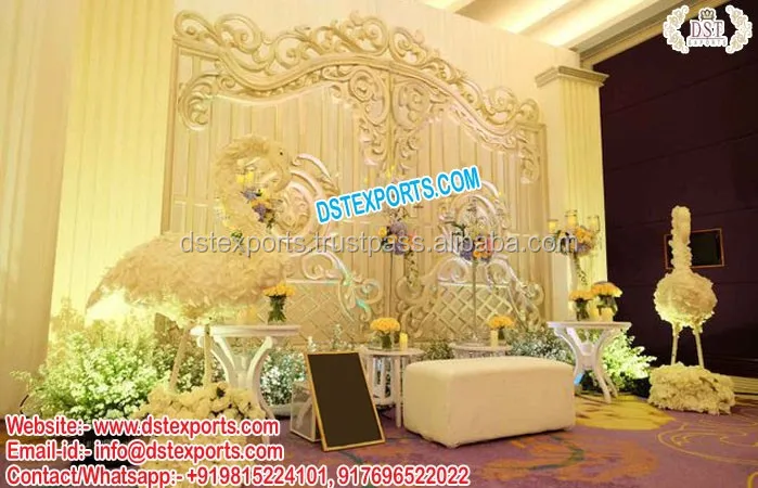 Best Wedding Stage with Candle Walls London Dreamy Wedding Stage Metal Candle Walls Elegance Reception Stage Candle Back-Walls